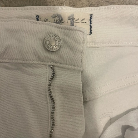 Free People White Denim Jeans - Picture 6 of 10